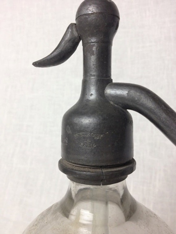 Antique French Soda Water bottle Paris fizz