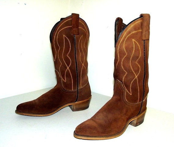 Vintage cowboy Boots - Acme brand - brown - size 5 C - western wear