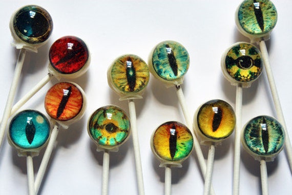 Spooky eyes Halloween lollipops - 6 pc. - made to order