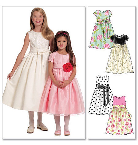  GIRL  DRESS  PATTERN  Fancy Dresses  for Little  Girls  In sizes 3