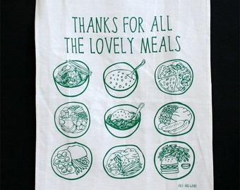 Tea Towel - Thanks For All The Lovely Meals