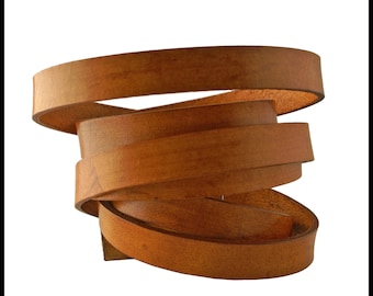 Caramel Leather Strap, 16mm wide, Eco Friendly Leather Made in the USA, sold in 16" increments/Leather Straps, Leather Cord, Leather Jewelry