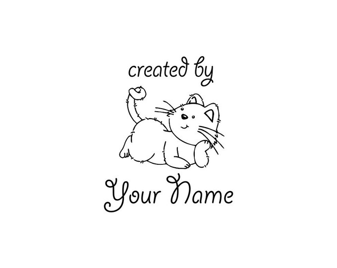 Personalized Custom Made Name Unmounted Rubber Stamps C16