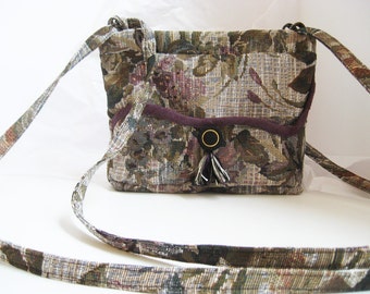 Canvas Bucket Bag Olive Green Tote Natural Shibori OOAK