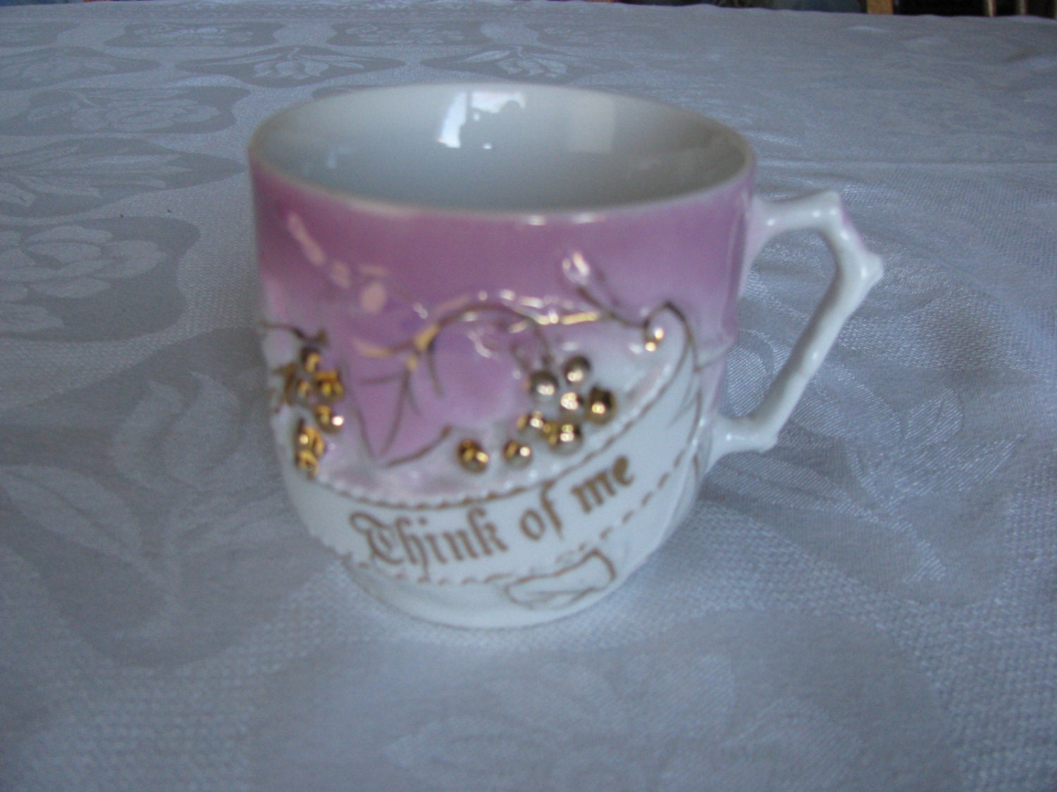 Vintage Think Of Me Cup Mug Made in Germany