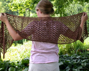 Pattern Crochet Ripple Shawl Lace