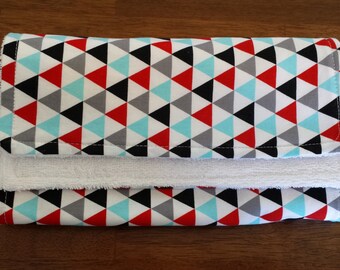 Triangles in Celebration Burp Cloth