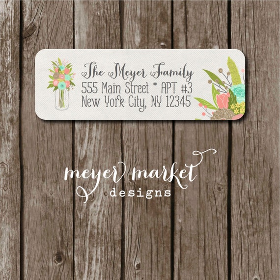 SALE. Set of 250 Custom Mason Jar Return by MeyerMarketDesigns