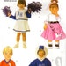 Cheerleader Poodle Skirt Baseball Football Player Toddler Halloween Costume Sewing Pattern Sizes Child 1 2 3 4 Butterick P477