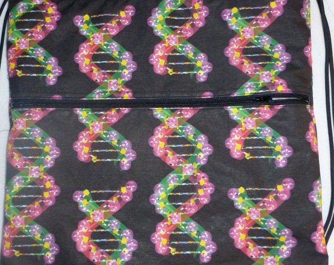 DNA double helix Backpack/tote Cotton-Linen Canvas Custom Print