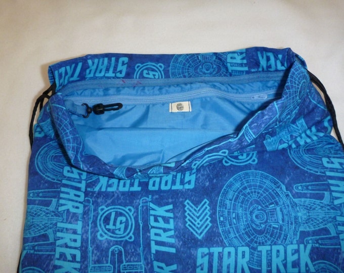Star Trek Blueprints ships blue: Backpack/tote