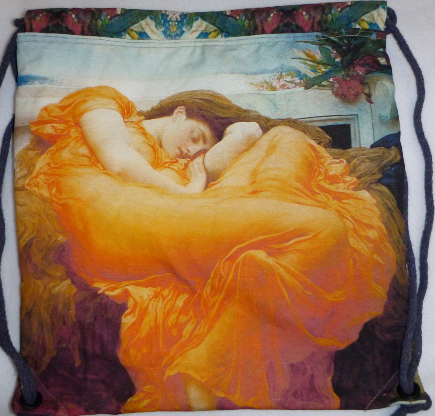 Flaming June 1895 Lord Frederic Leighton Backpack/tote