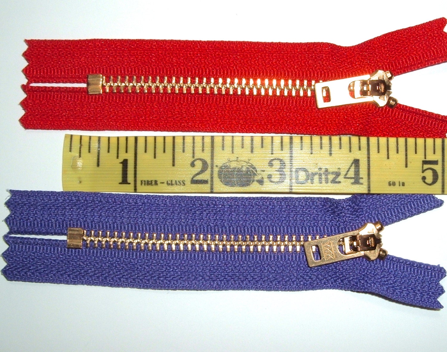 Jeans Zippers 3 4 5 6 or 7 inch Heavy Duty in Navy Black