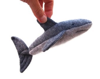 Shark, waldorf toy, stuffed animal, waldorf animal, toy shark, waldorf sea creature, waldorf fish, toy fish