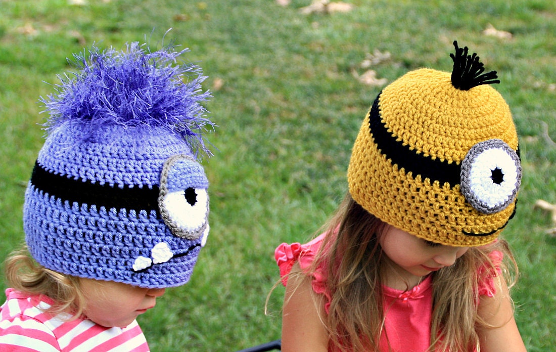 crochet purple minion hat crochet purple minion hat