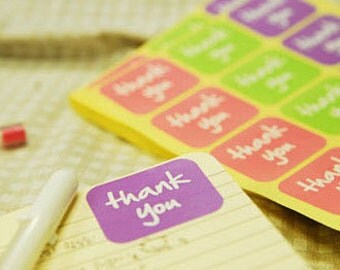 Thank you label stickers 315, U6015