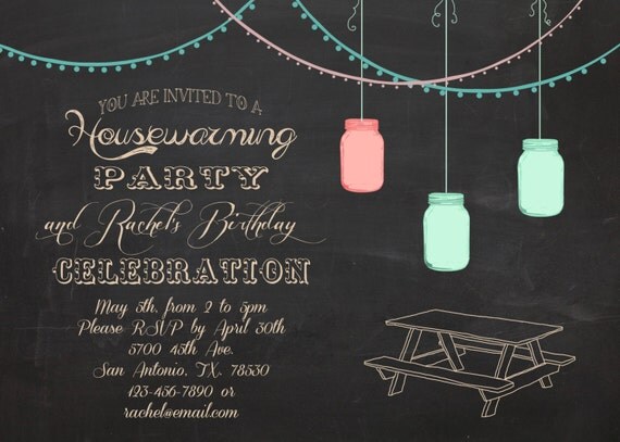 Birthday And Housewarming Invitation Wording 1