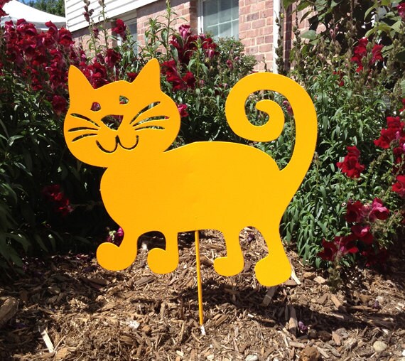 Cat Garden Stake or Wall Hanging / Garden Art / Pet / Memorial