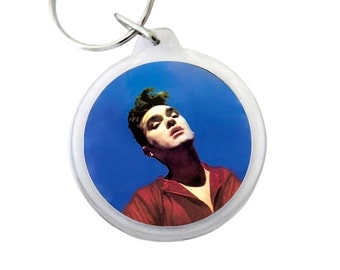 Morrissey Keyring - BONA DRAG Album Cover Pic on Keychain - Morrissey lead singer of The Smiths from the UK - 1.75" Keychain