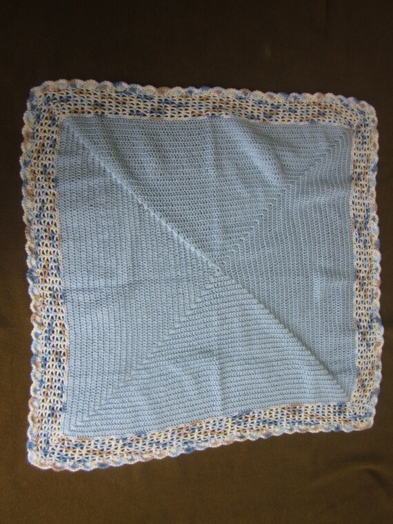 crochet baby blanket little boy blue by njdigfinds on Etsy