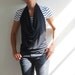Black drape cowl neck halter top stretch jersey | nursing or maternity top | Wanderlust Clothing | shirt | tank | t-shirt | backless |