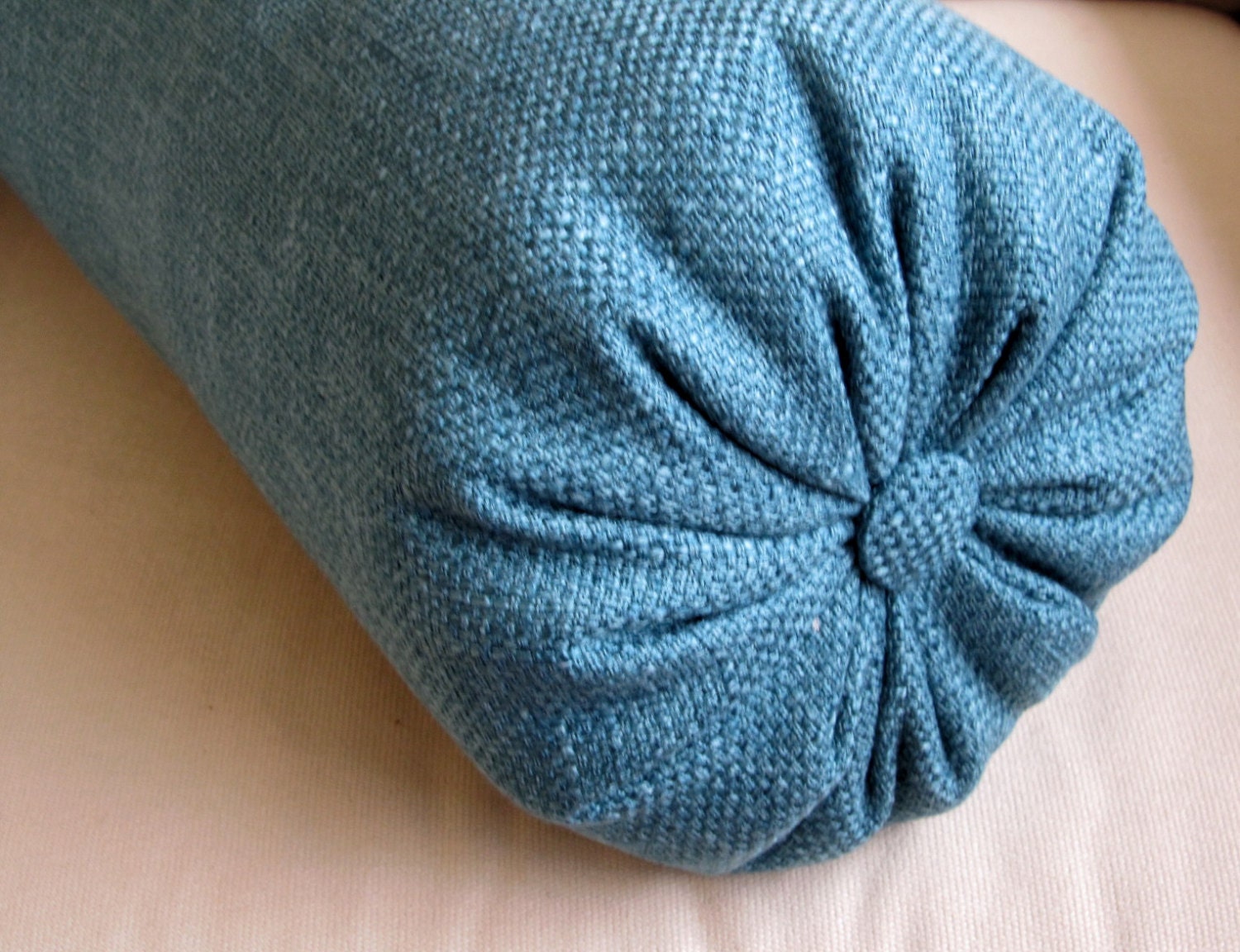 TEAL SINGLE large bolster pillow 6x14 6x18 6x20 6x22
