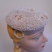 Women Who Wear Pearls - 1950s Evelyn Varon Ivory Bead Dish Beret Hat