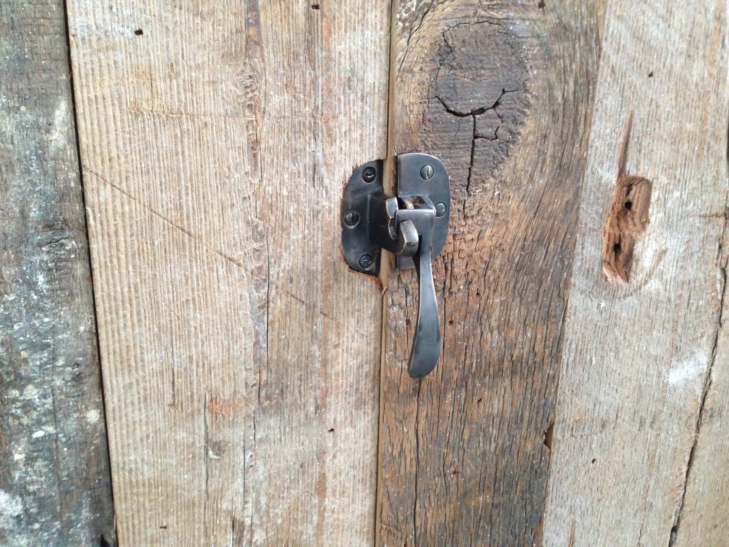 Custom Outdoor Kitchen with Reclaimed Wood Carrara