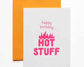 Birthday Card, Boyfriend birthday card , Birthday card for Him, Birthday card Funny, Letterpress birthday card, Girlfriend birthday card