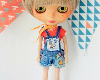 Sugarbabylove - Demin overall set for Blythe