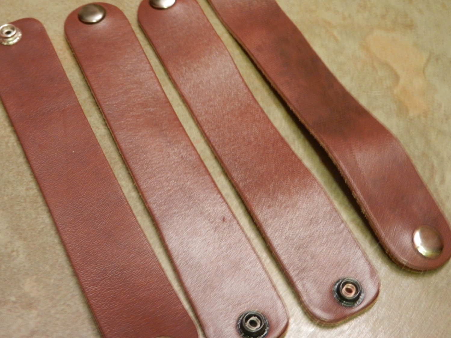 Wholesale Leather Cuff Blank 1 inch Distressed Brown 4