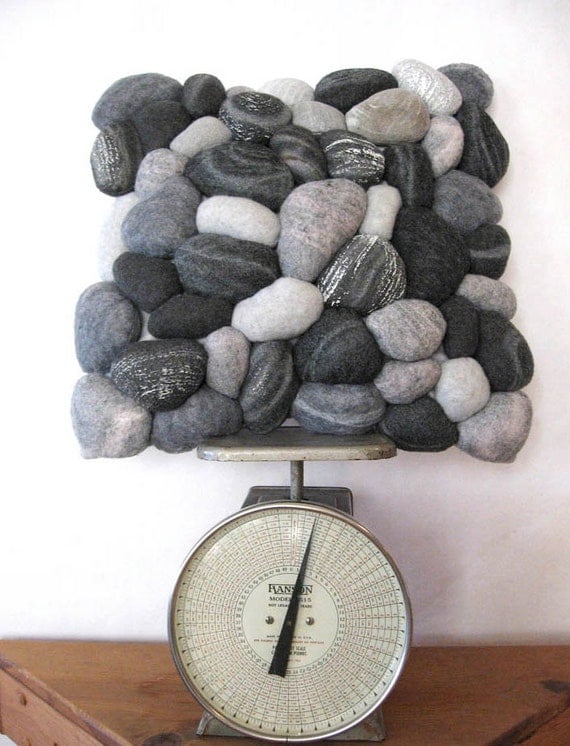 River rock pillow cover made on request only place your by miasole