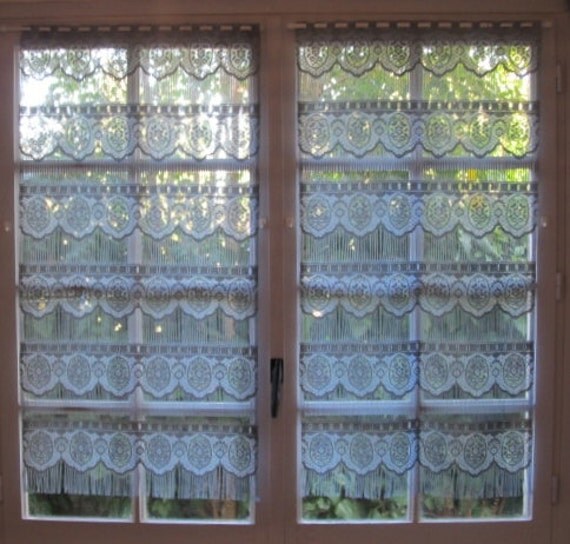 Grey Lace Curtains Slate Grey Window Panels French Kitchen