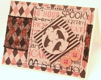 Halloween Card - The Ravens - Handmade Halloween Greeting Card - Raven Card