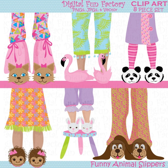 Animal Clipart: Slipper Animal Clipart Cute Clip