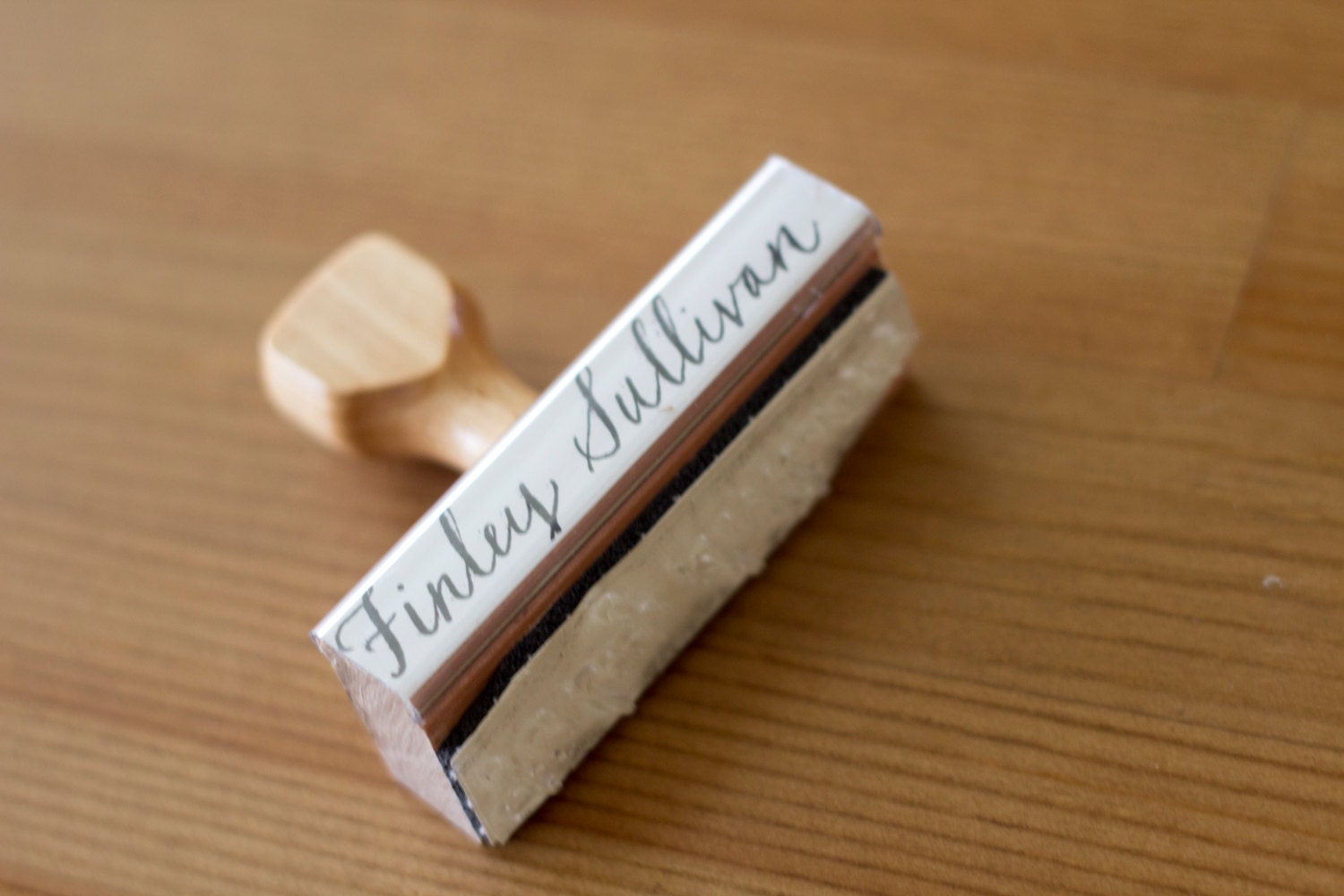 Custom Calligraphy Name Stamp Hand Written Teacher Stamp in
