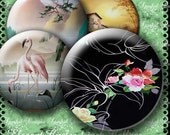 ELEGANT Circle Digital Collage Sheet Circle Images Instant Download Use in Bottle Cap Images these are 1 Inch Round Images Il_170x135