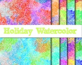 WATERCOLOR Digital Paper, Snow Paper, Watercolor PRINTABLE Paper, Scrapbooking 12X12, Instant Download Il_170x135