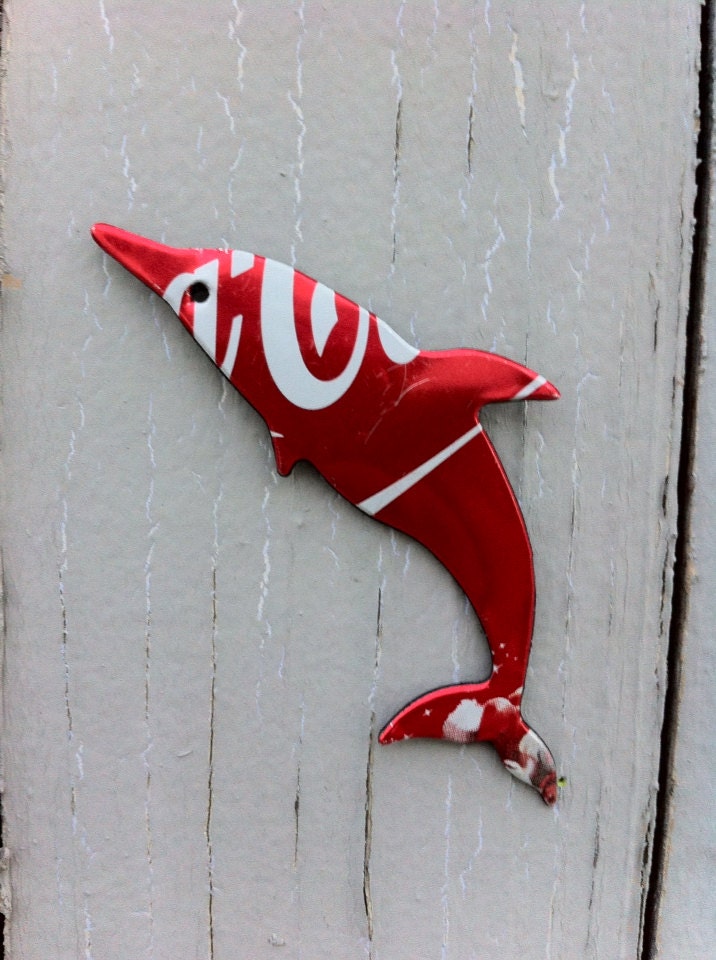 Coca Cola Dolphin - Christmas Ornament or Magnet