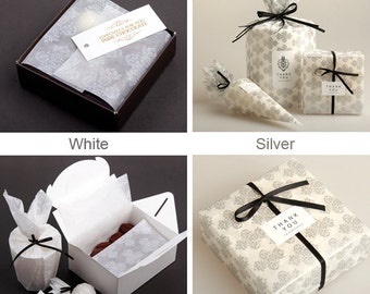 White / Silver Emblem wax paper (20sheets)-Select one