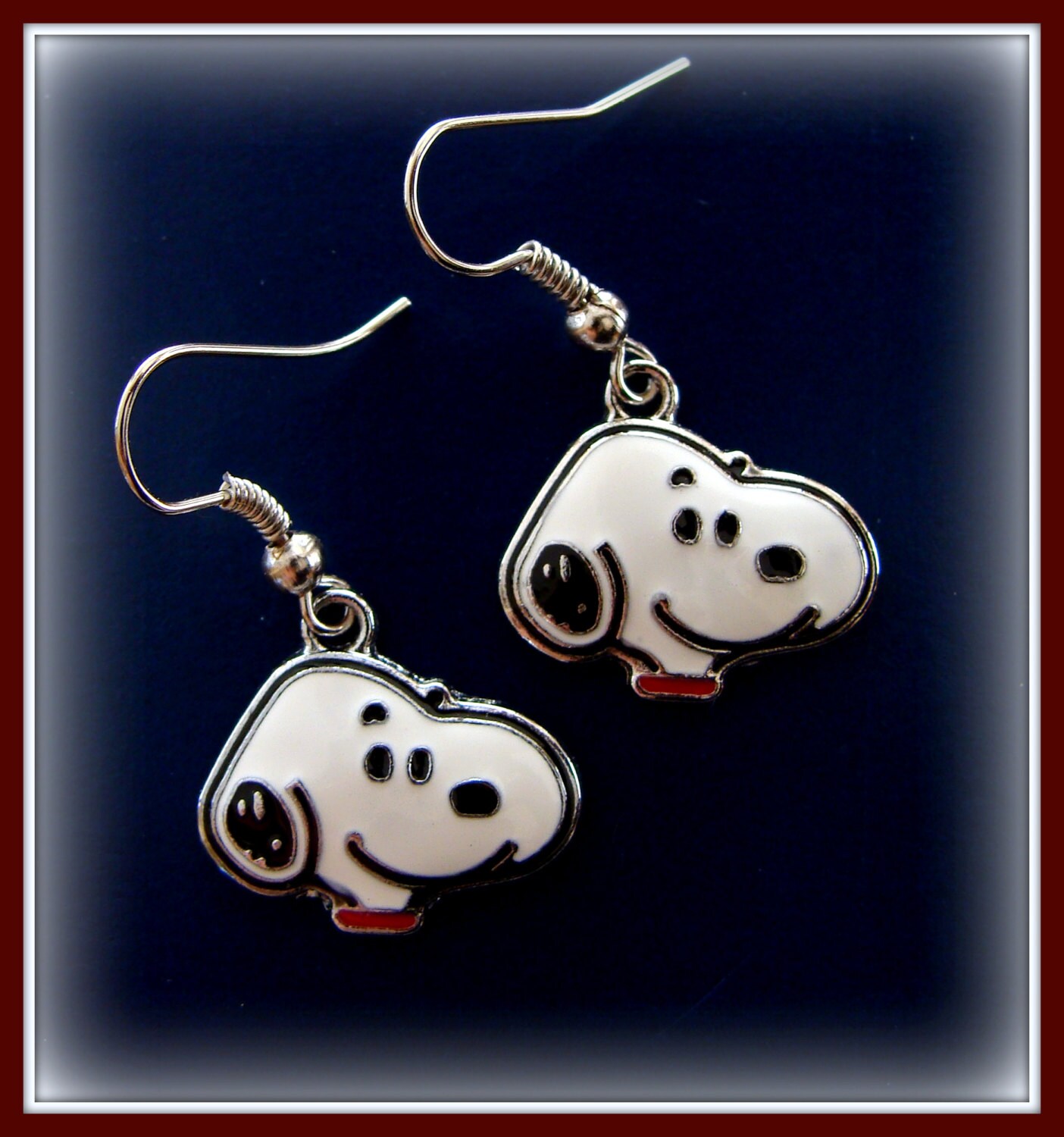 SNOOPY Peanut's EARRINGS Jewelry Charlie by BetsyStoinoffDesigns