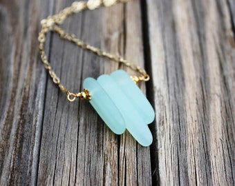 Sea Glass Necklace Seaglass Necklace, Sea Glass Jewelry Beach Jewelry Seaglass Jewelry Beach Glass Necklace Beach Glass Jewelry Delicate 006