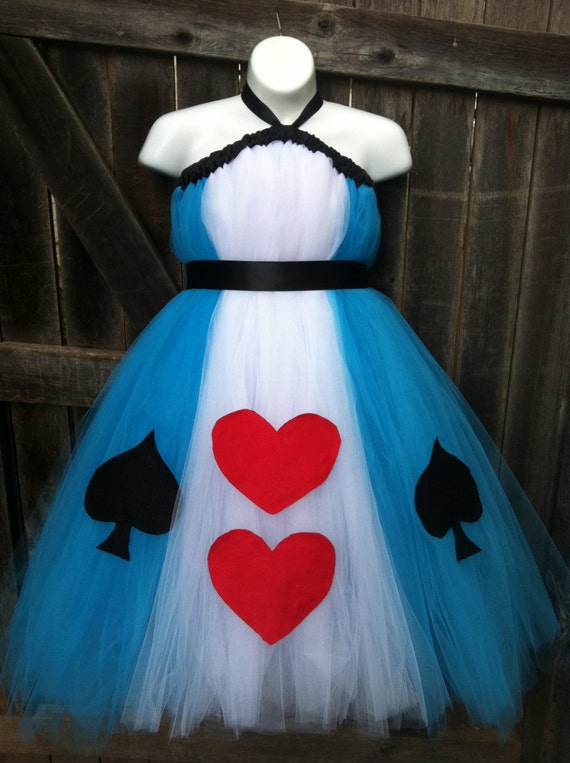 Adult Alice in Wonderland Costume-Tutu Dress with by FancifulFluff