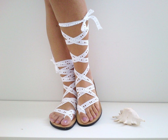 Lace up, Leather Sandals, handmade Greek sandals,bridal sandals ...