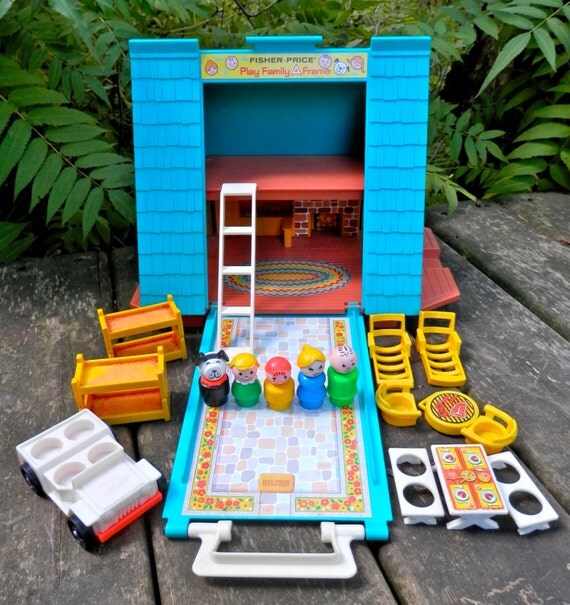 Fisher Price AFrame House Complete by LittleCityVintage on Etsy