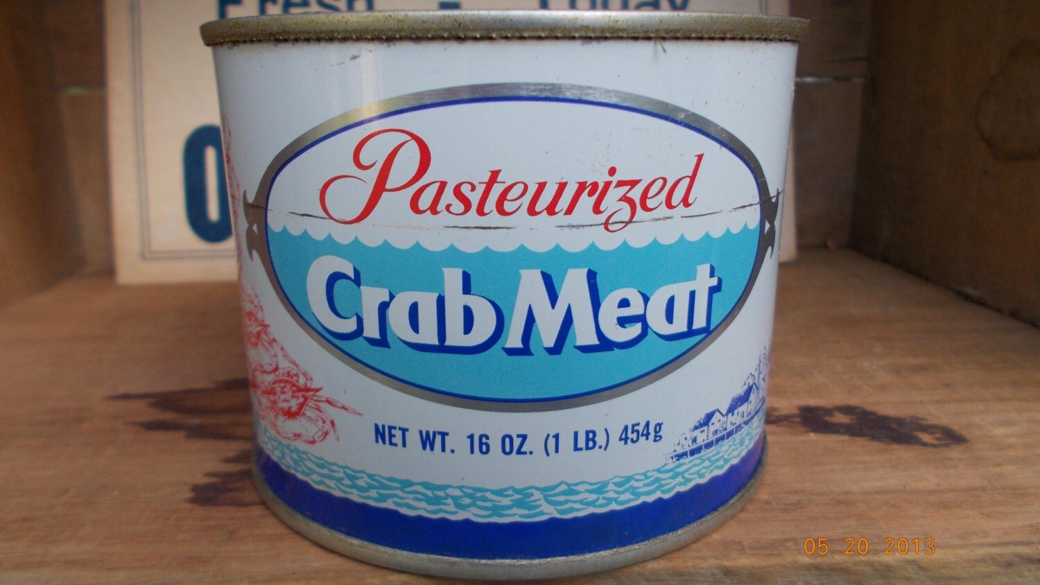 SALEVintage Pasteurized Crab Meat Can16 oz. 1 lbfrom