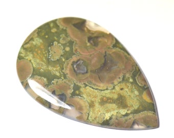 AAA 58mm Rainforest Jasper or Rhyolite cachochon 58mm 73.90ct Ref:377849