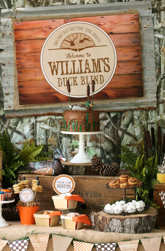 Duck Blind Poster Print, 20x30 Poster Print, Duck Blind Welcome Sign, Duck Hunting Party, Duck Hunting Backdrop, Lauren Haddox Designs Il_570xn