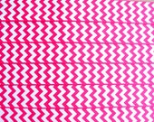Adorable fuschia & white chevron striped 7/8" grosgrain ribbon Valentines day pink white chevron ribbon Il_170x135