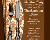 Thanksgiving Dinner Invitation Printable - Elegant Damask Collection Il_170x135